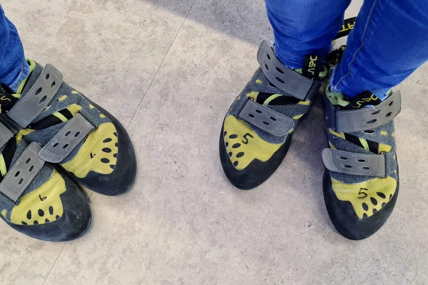 Pro climbing shoe hire is included in your session fee