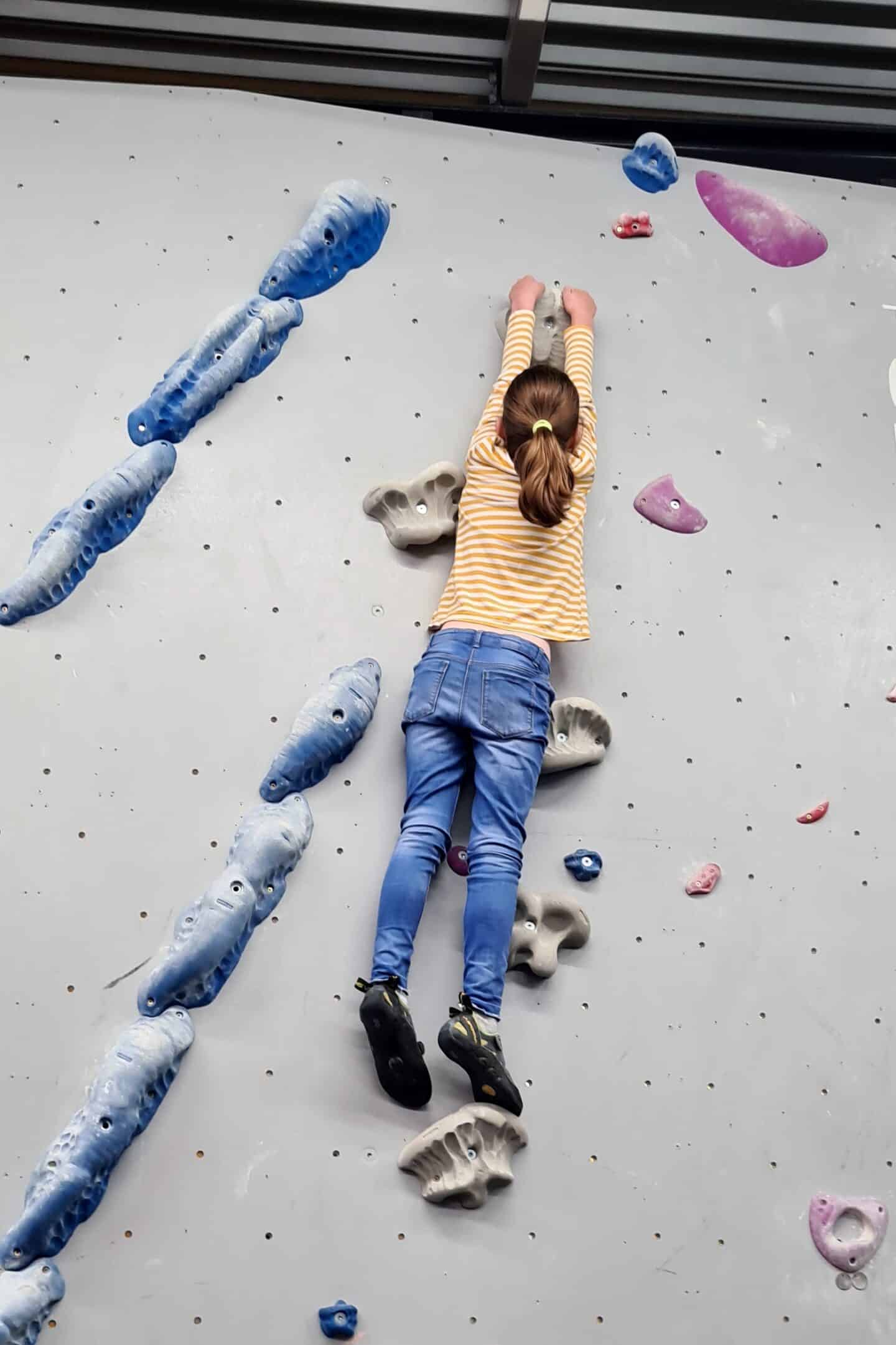 You don't need to have any bouldering experience to give climbing a go