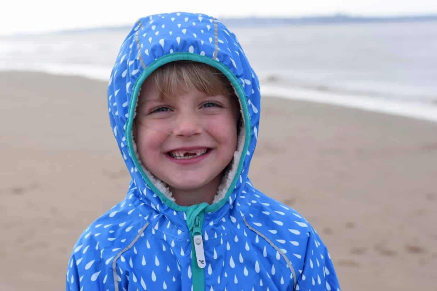Muddy puddles hooded rain coat