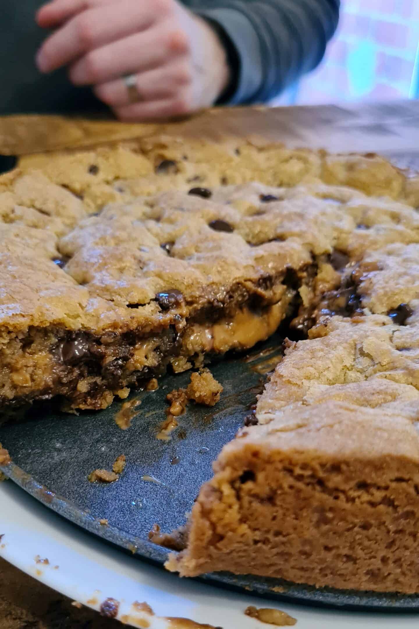 Biscoff Cookie Pie - fresh from the oven