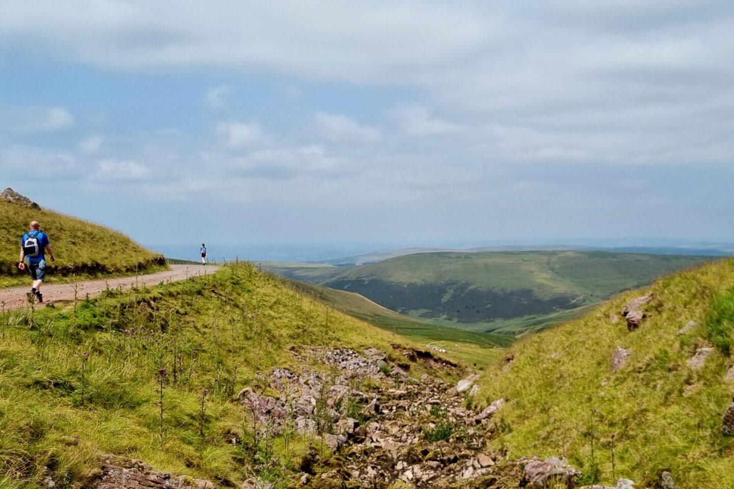 Views coming back down at Lyn y Fan Fach