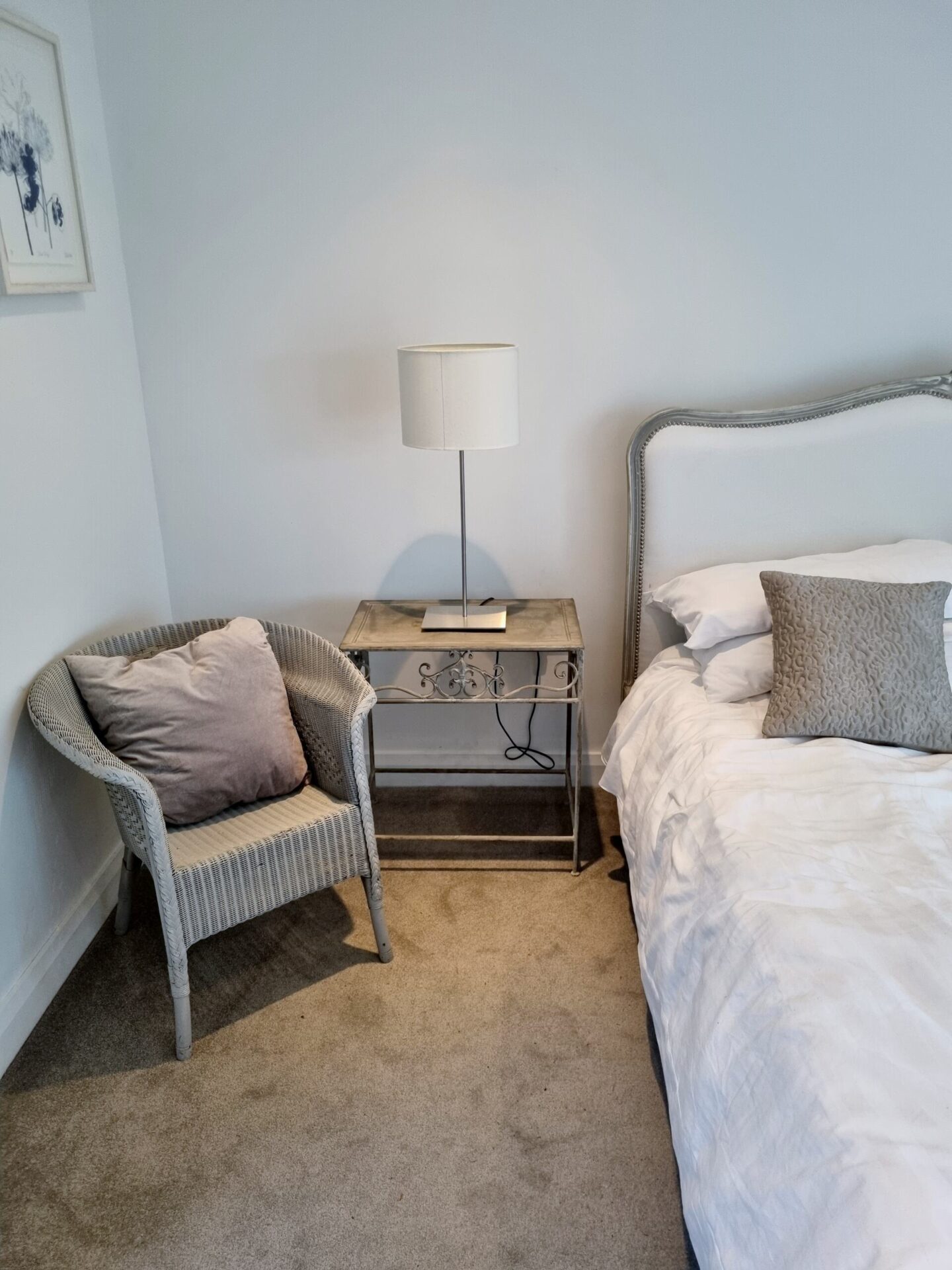 Master bedroom in Cwcw barn with king size bed
