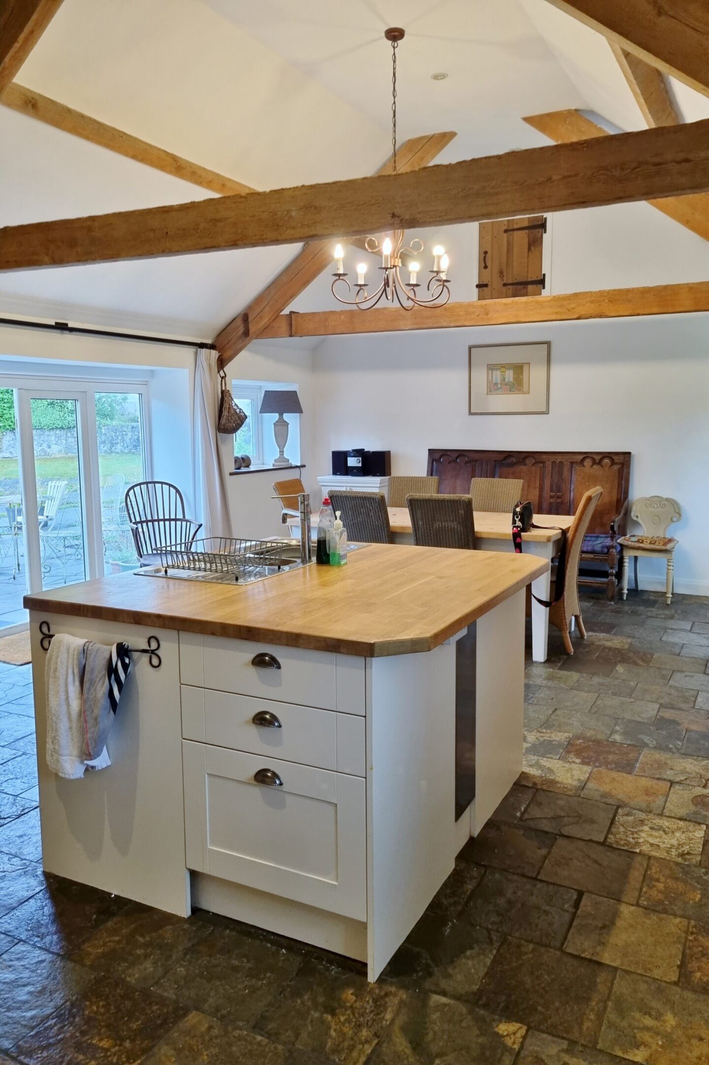 large kitchen dining area