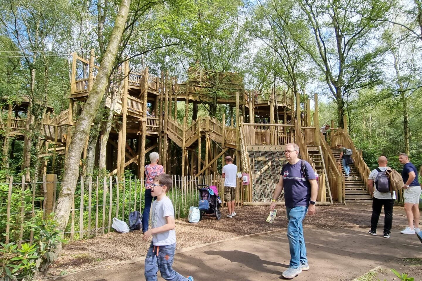 The Broken Bridge climbing structure