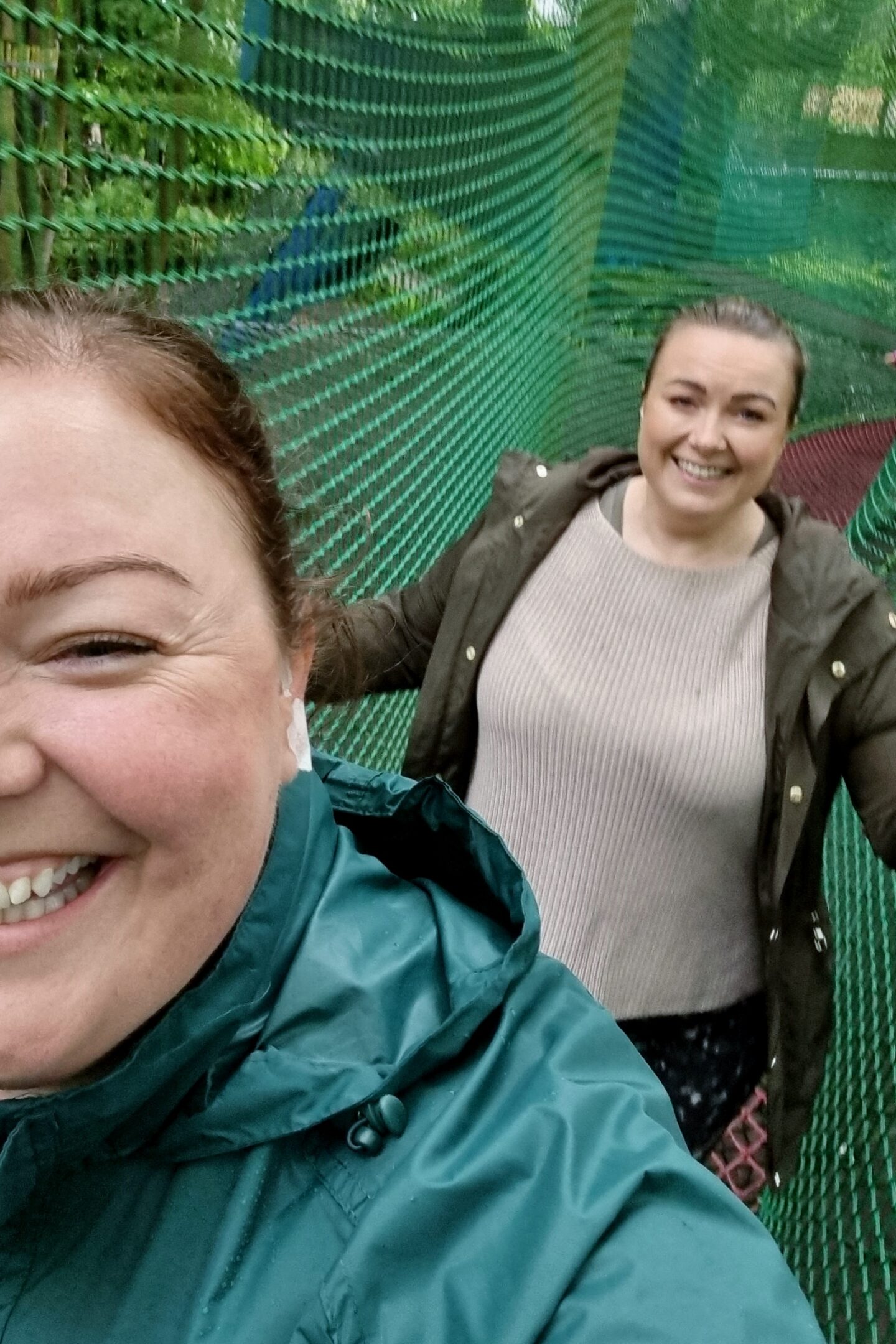 40 something mums questioning their life choices at tree top nets!