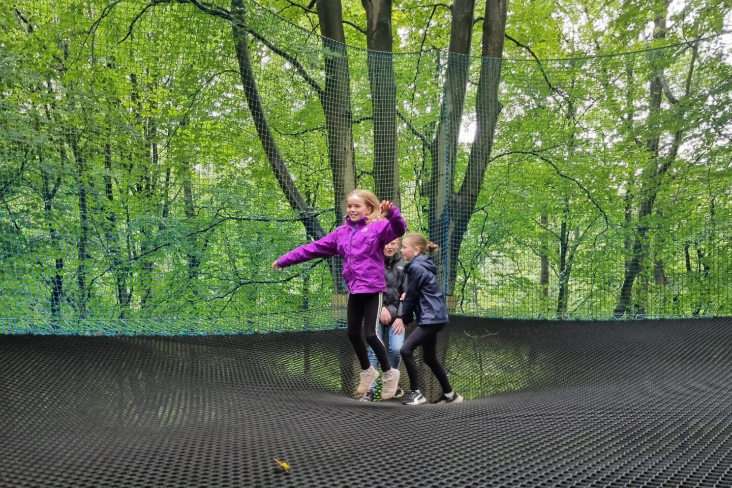 Bouncy nets in the trees - Heaton Park, Manchester