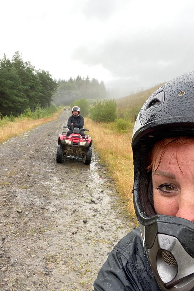 A misty, murky morning at Dulais Valley Quads near Neath