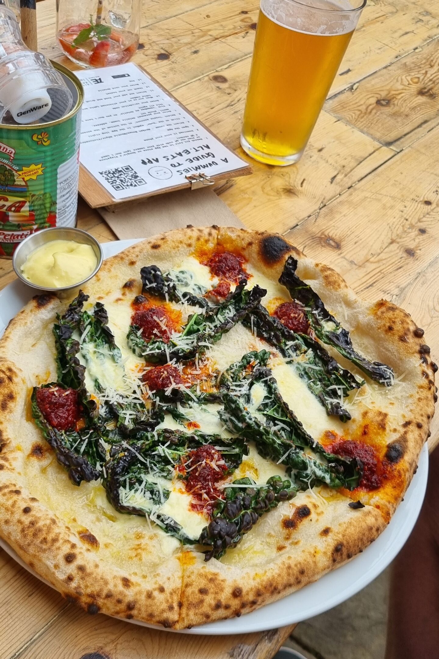 Woodfire pizza from Honest Crust at Altrincham Market