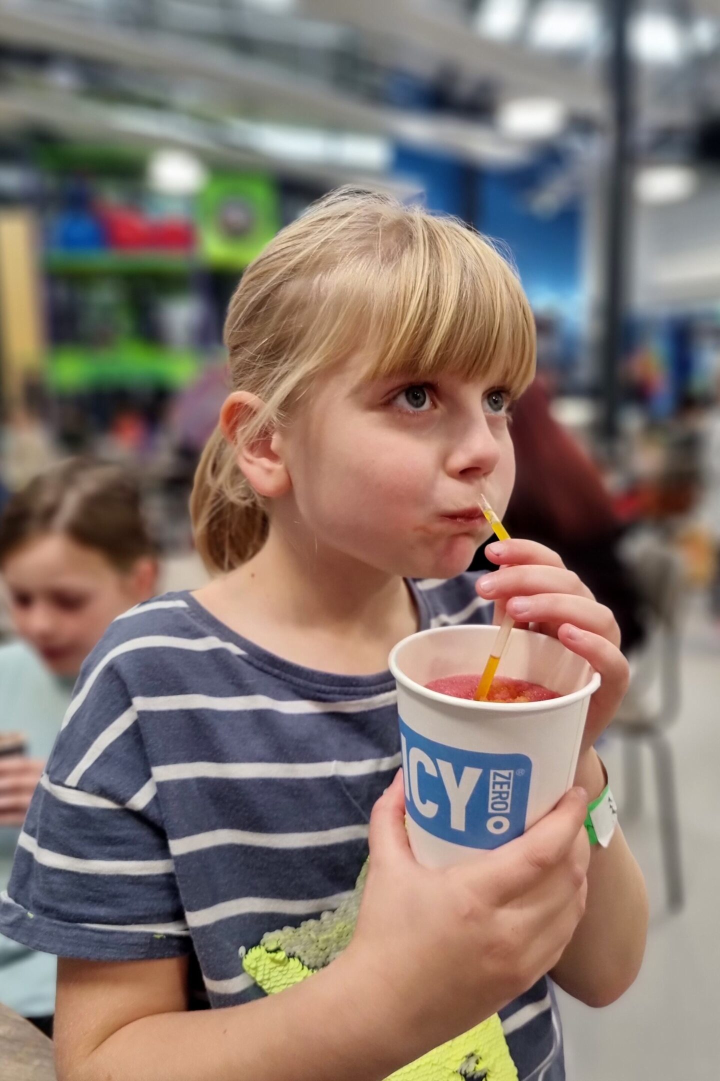 Amy with her post climb slush