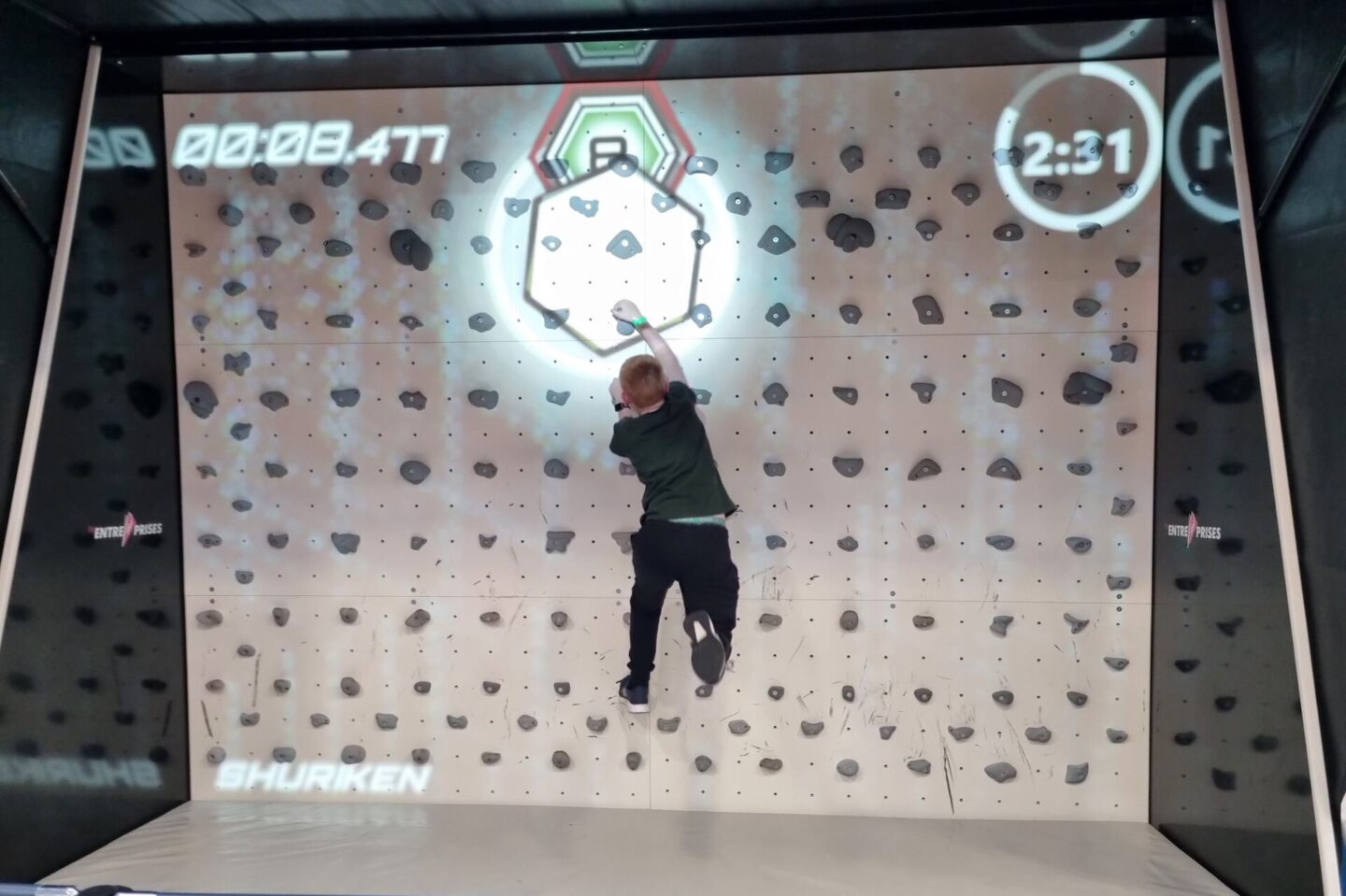 ValoClimb - interactive climbing wall game - can you beat your fastest time?