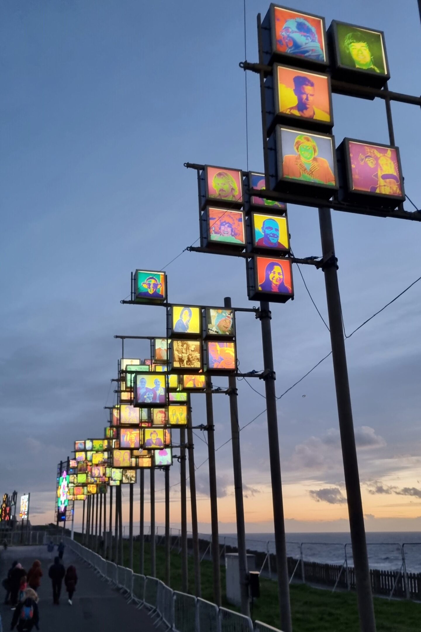 Headlights at Blackpool Illuminations - featuring celebrities and members of the public!