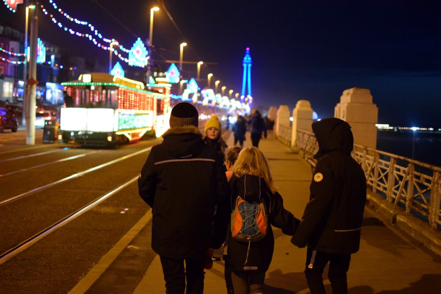 Now the kids are older, we don't bother with the tram and walk from Bispham down to Blackpool Tower and back again