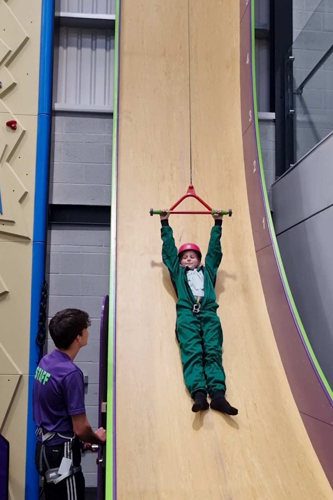 Clip n climb death drop slide