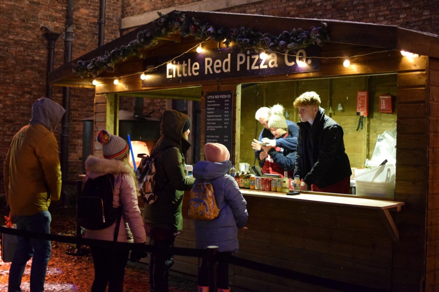 Woodfire pizza from Little Red Pizza Co. at Dunham Massey