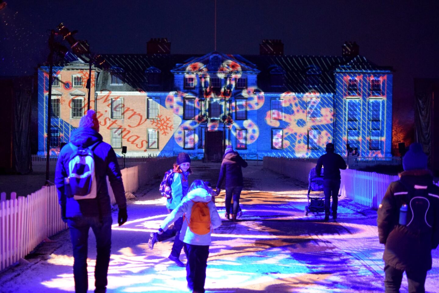 Dunham Massey Christmas light trail