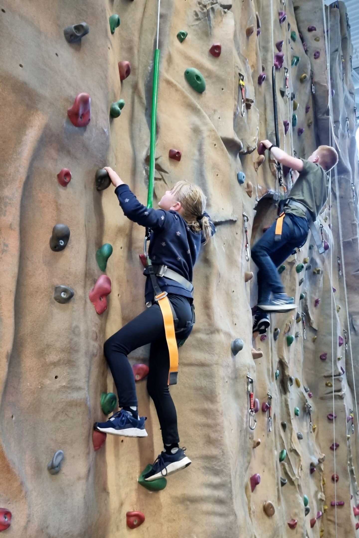 Climbing at Swansea LC