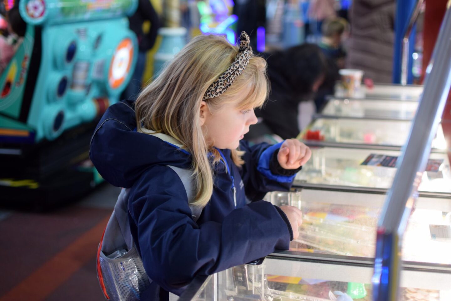 Playing the 2p machines on Mumbles Pier