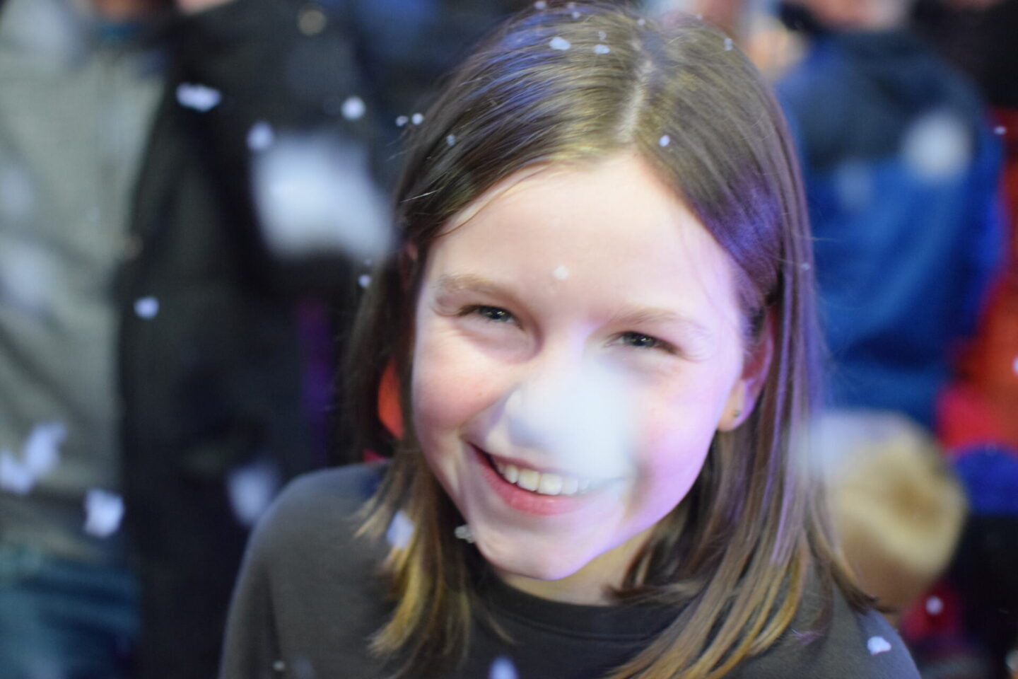 Fake snow at Winter Wonderland near Trafford Centre