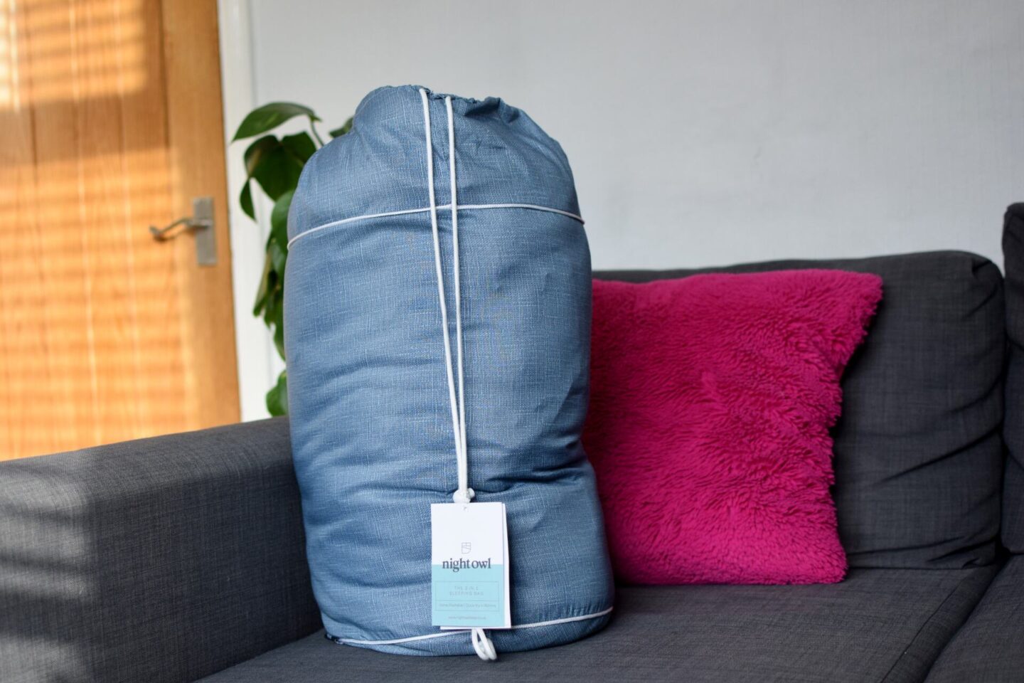 The Fine Bedding Company Night Owl 3in1 sleeping bag comes in it's own storage bag