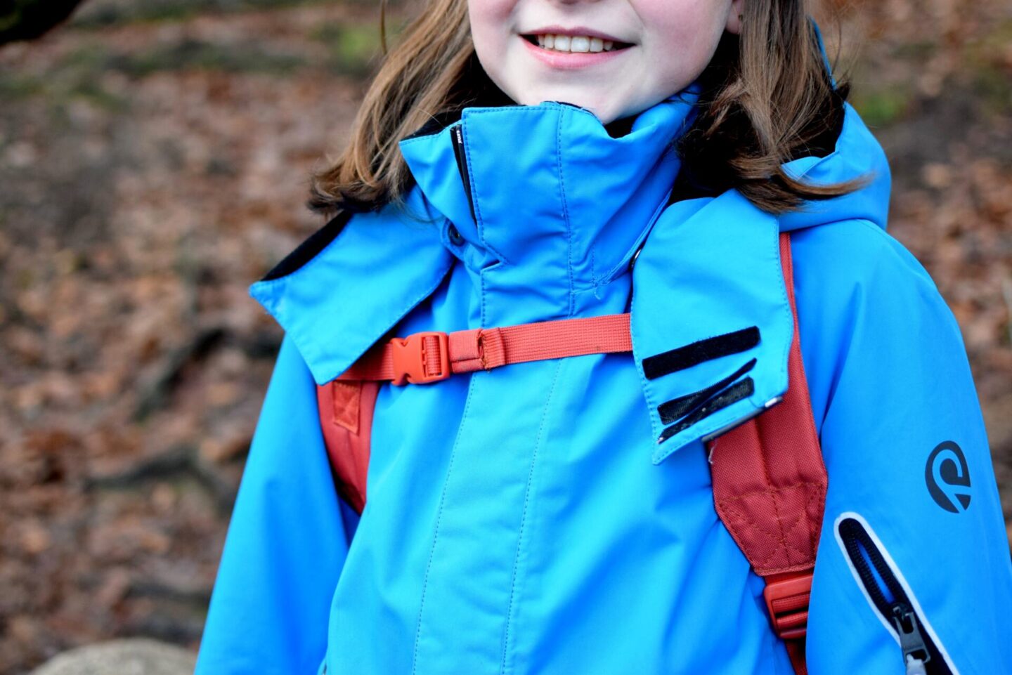 A chest clip on your child's rucksack will help prevent the shoulder straps from slipping down