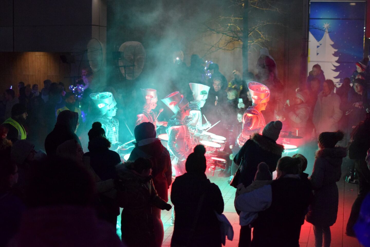 Spark! taking part in the Illuminate Oldham parade