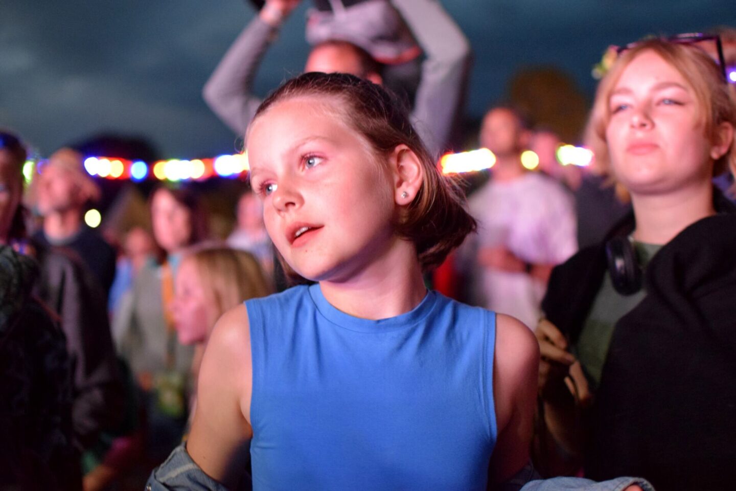 Chloe dancing at Camp Bestival Shropshire