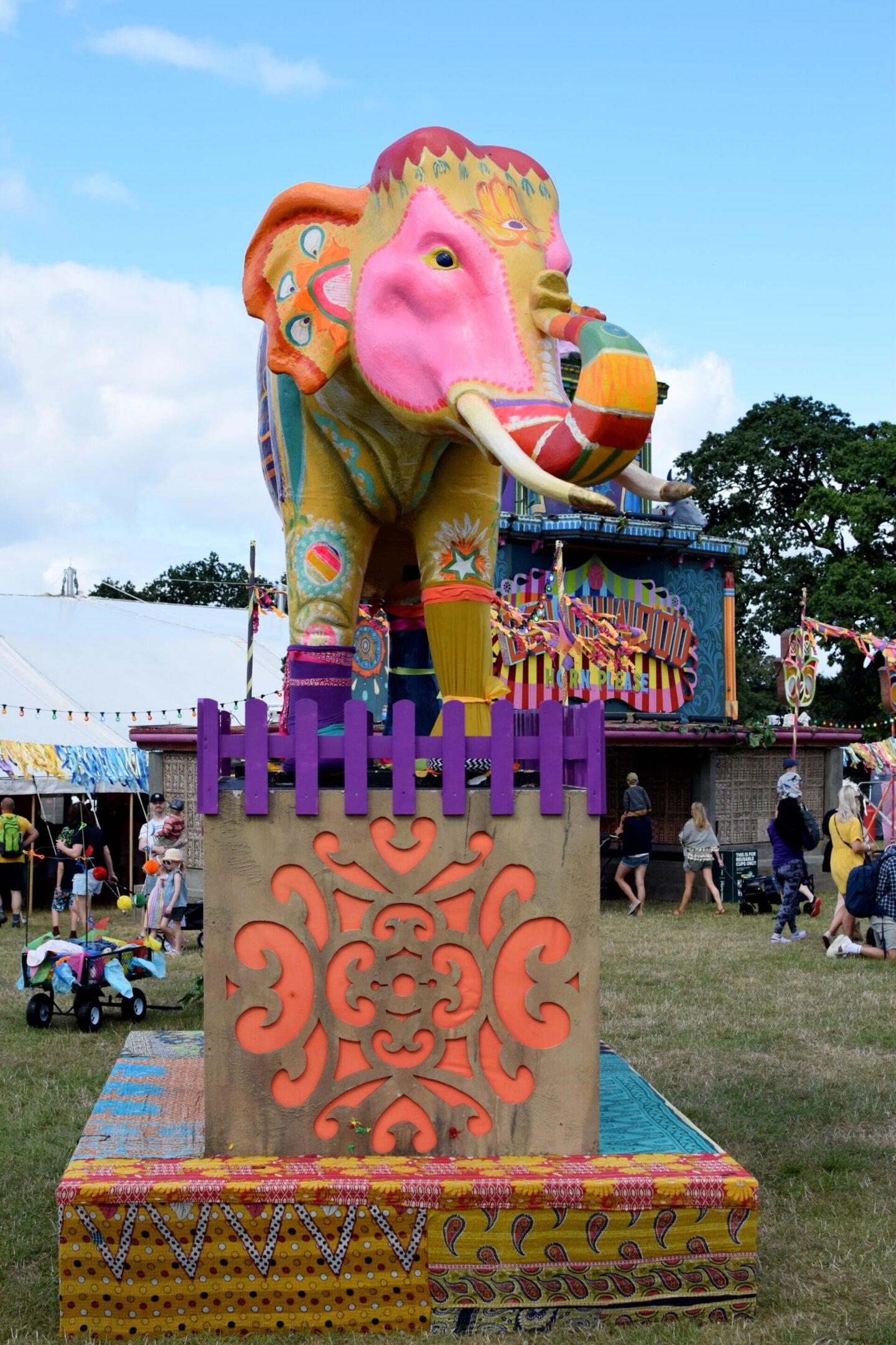 Elephant at Bollywood - Camp Bestival Shropshire