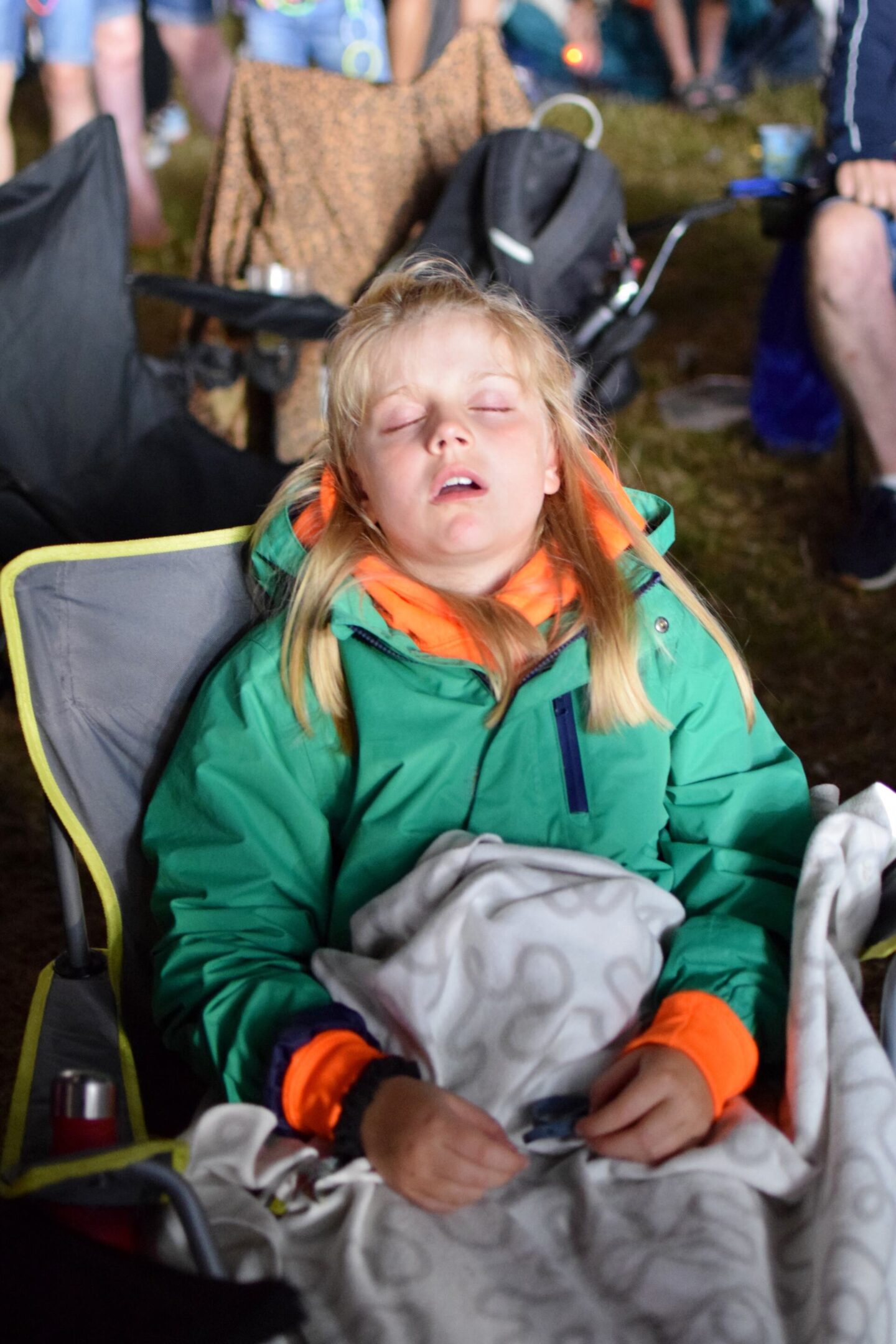 Sleeping at a festival Sleeping at a festival