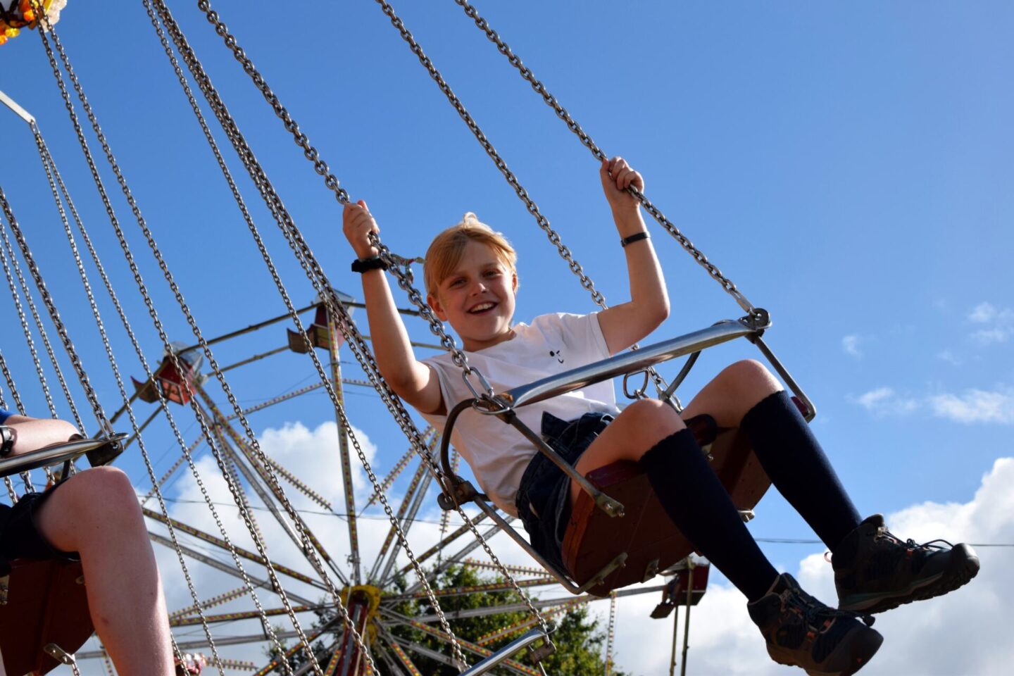 Camp Bestival Shropshire fairground rides