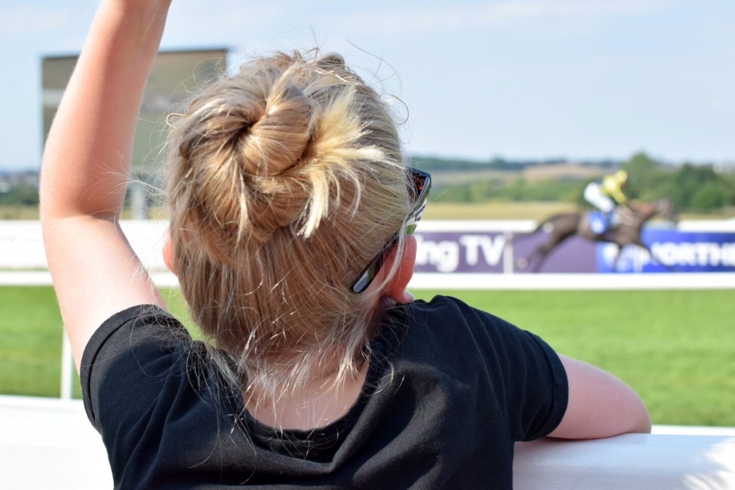 Watching the winner romp home at Pontefract Races