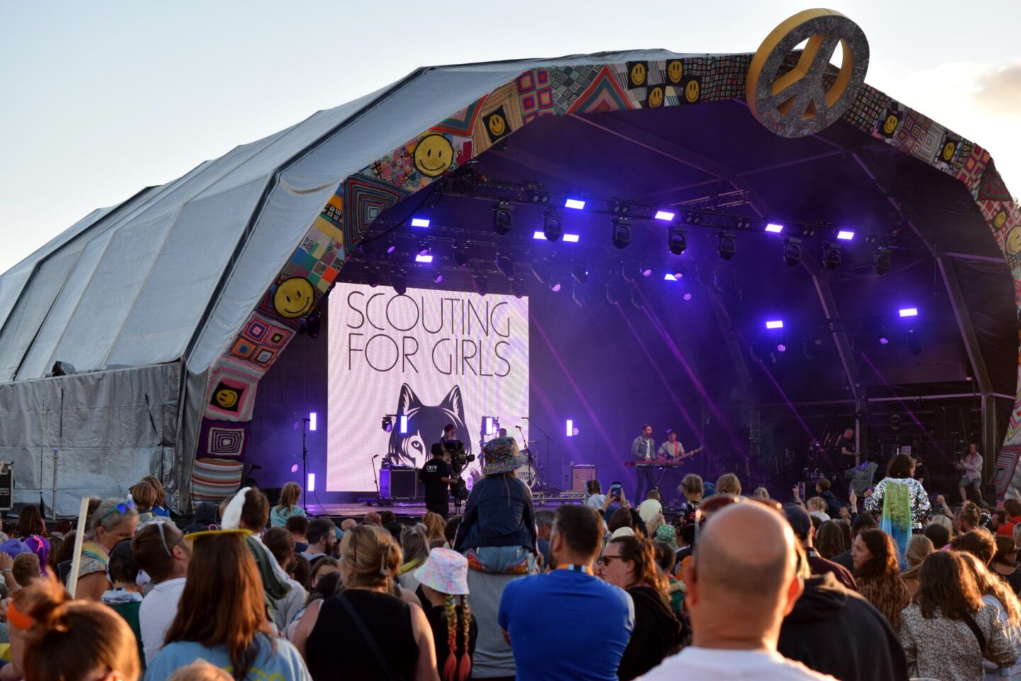 Scouting for Girls on stage at Camp Bestival Shropshire