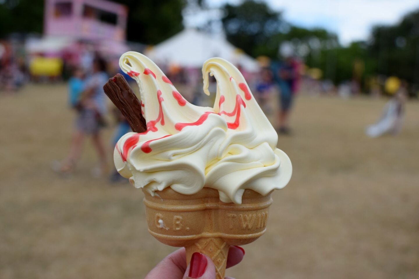 Ice cream at Camp Bestival