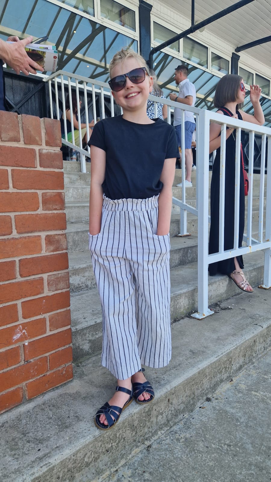 Amy's race day outfit