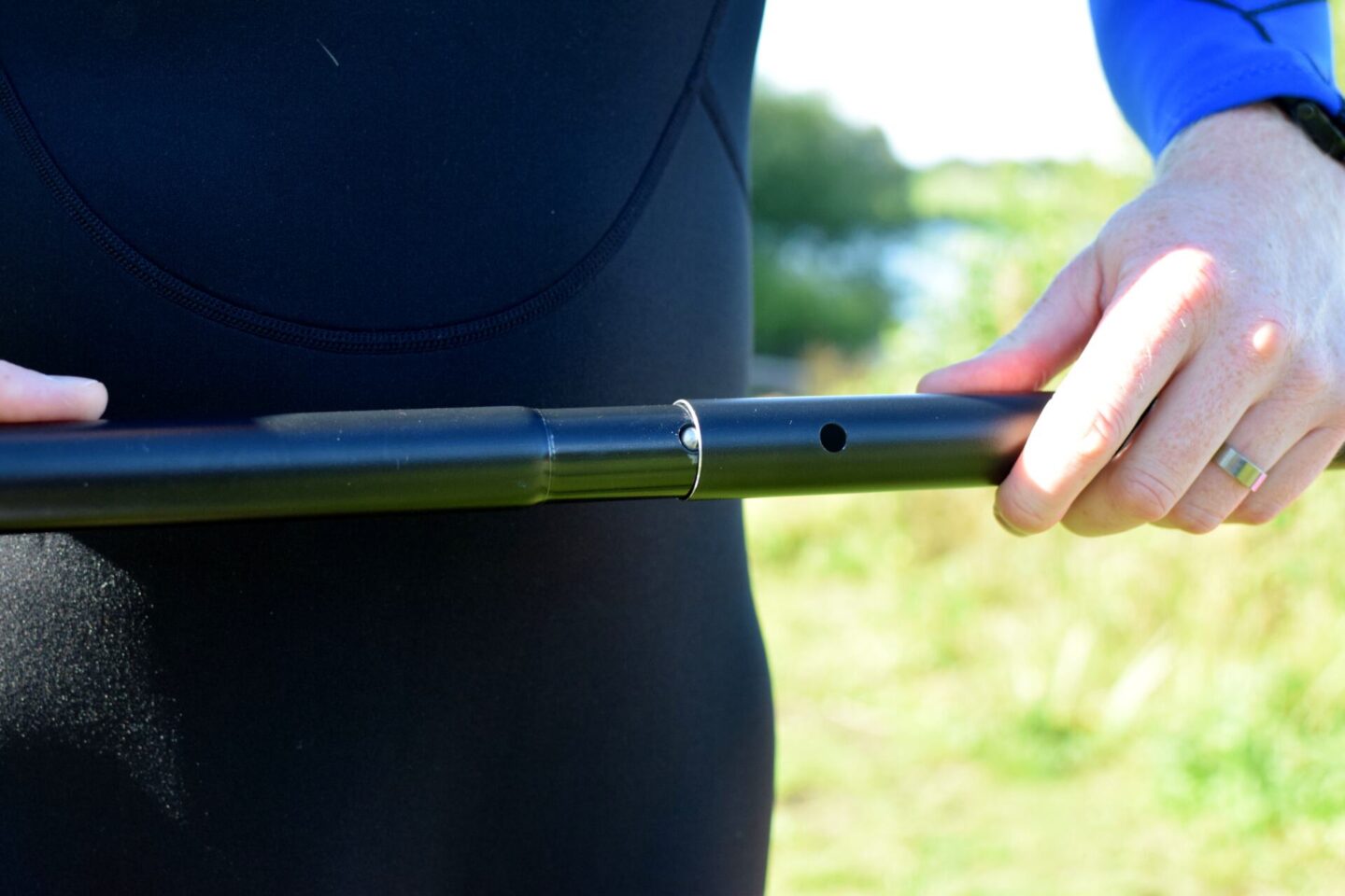 Paddle clicks into place securely
