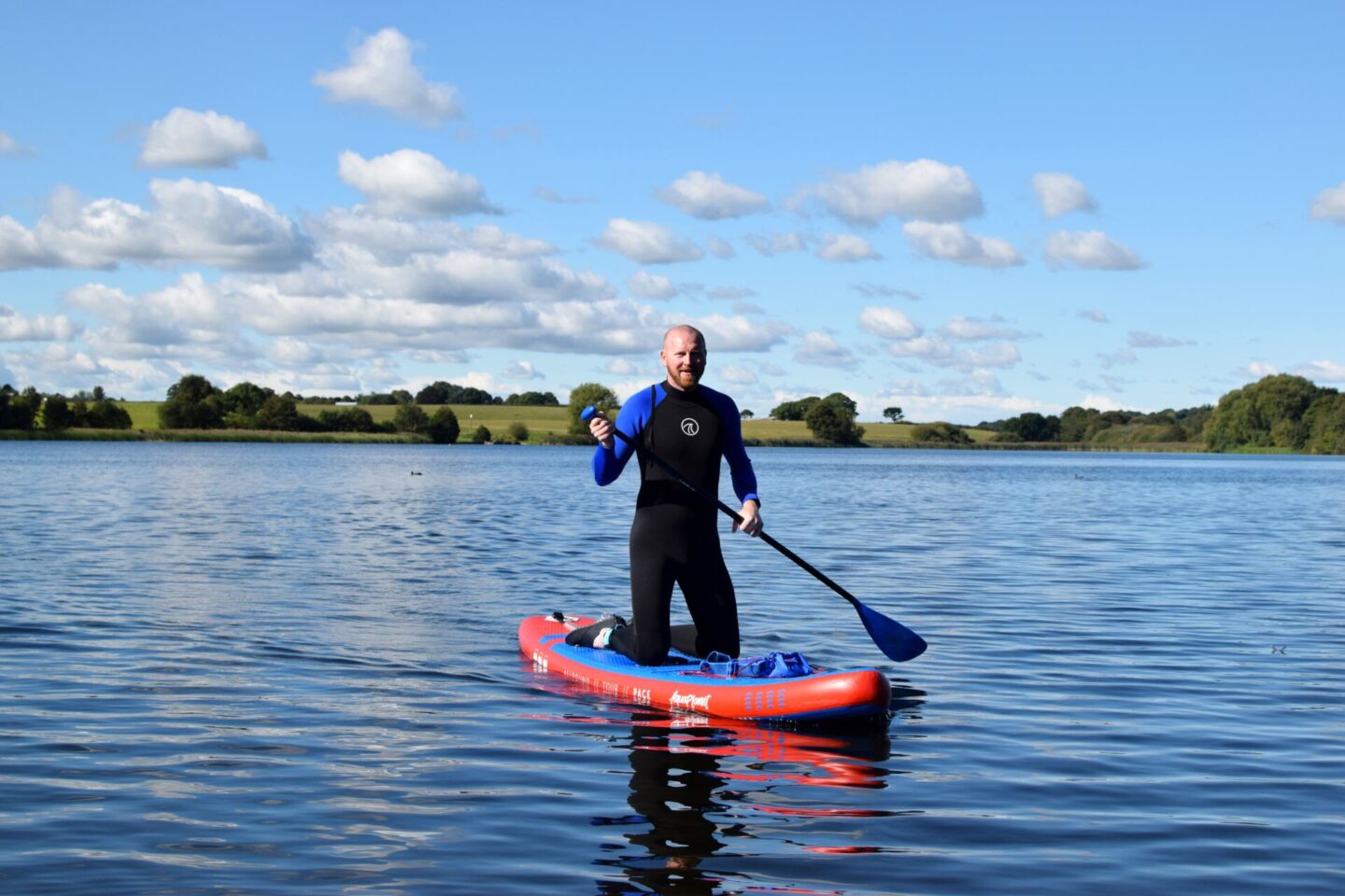 Kneeling up on the Aqua Planet PACE board