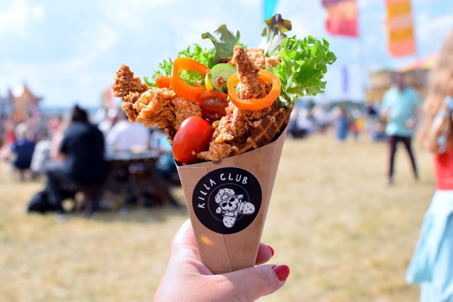 Killa Club - chicken in a waffle cone