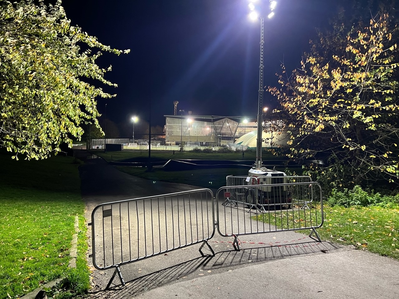 Crystal Palace Park floodlights