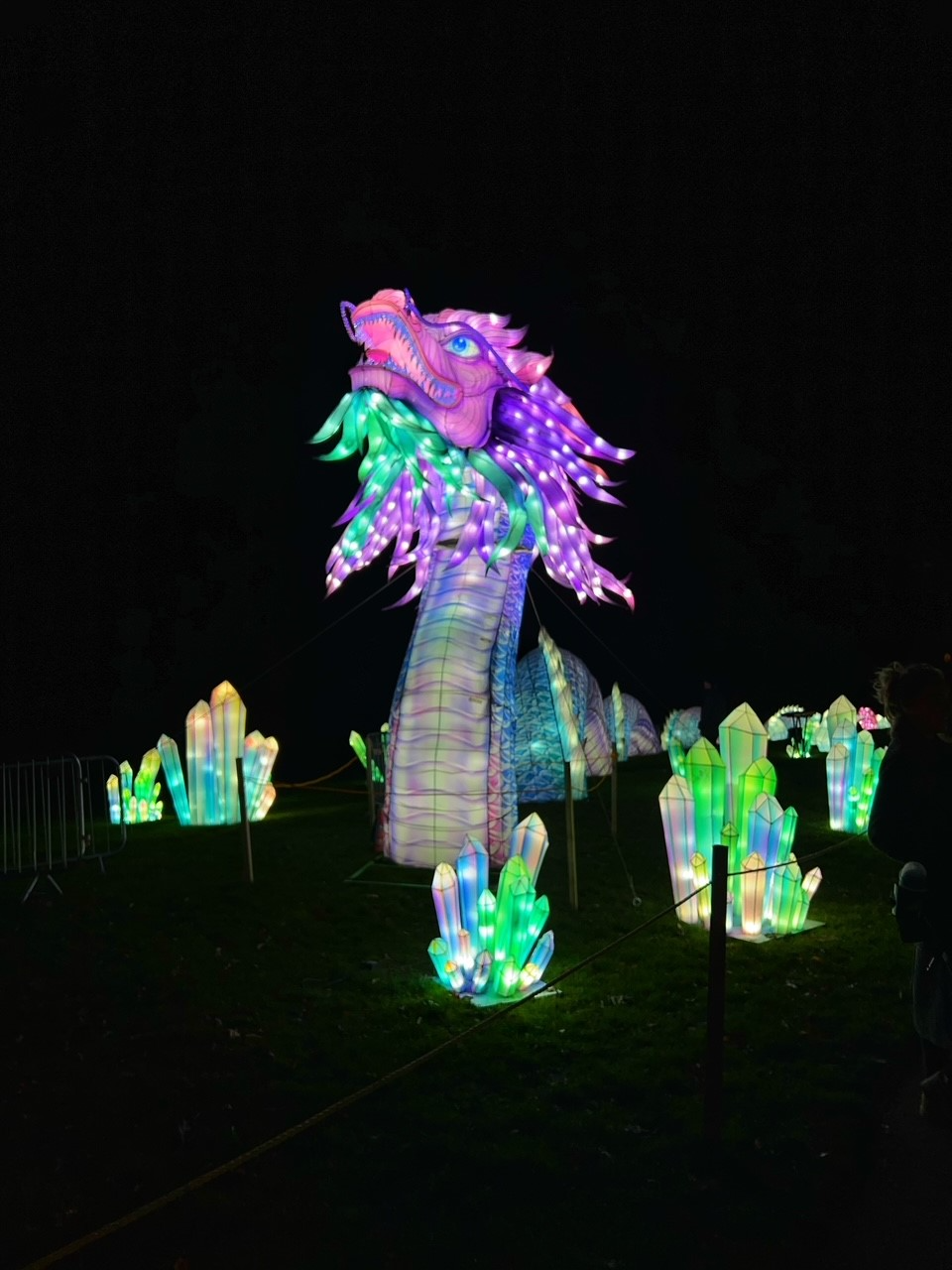 'The Wonders of the Dragon', a breath-taking light dragon who dramatically breathes 'fire'