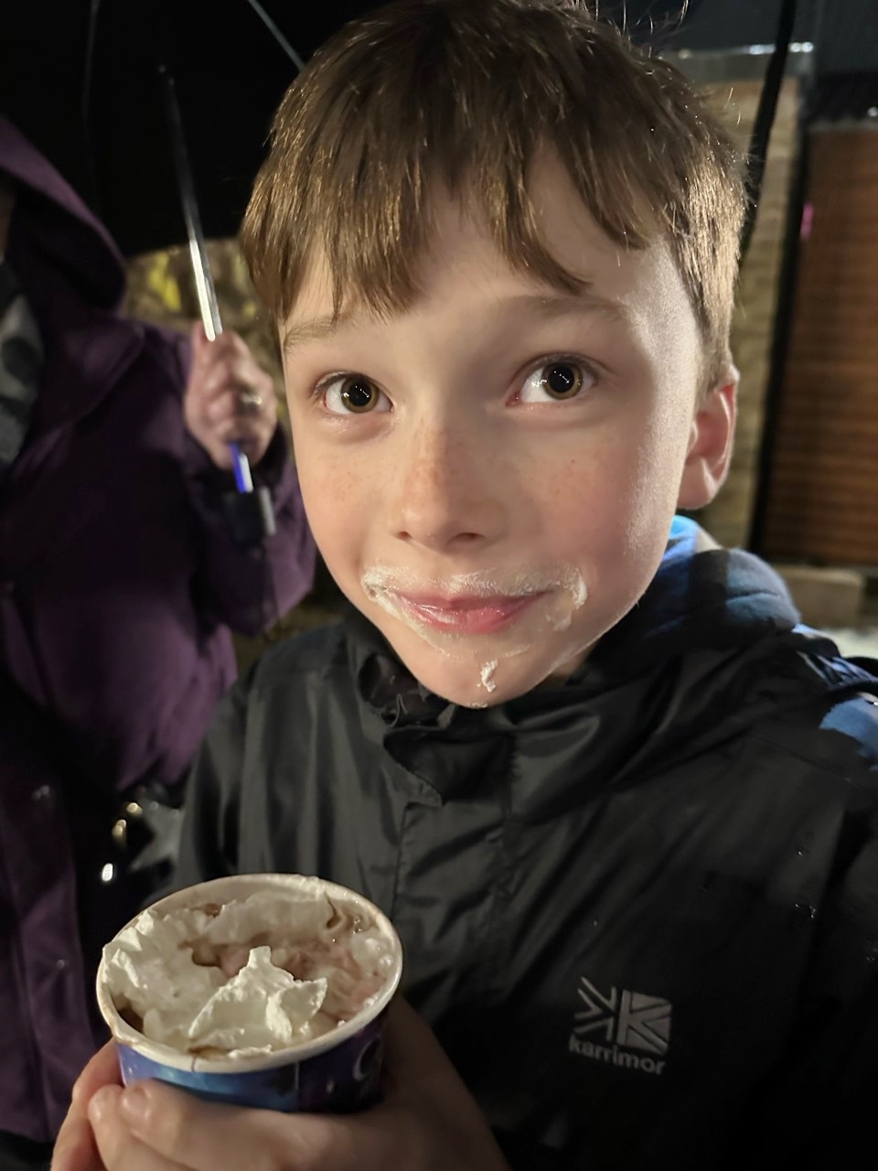 Hot chocolate at Kew Gardens