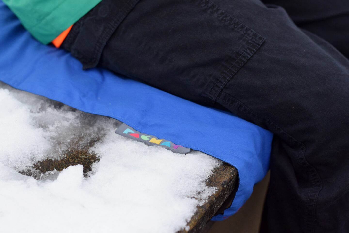 Pacmat sit mat - somewhere warm and dry to sit on a winter walk