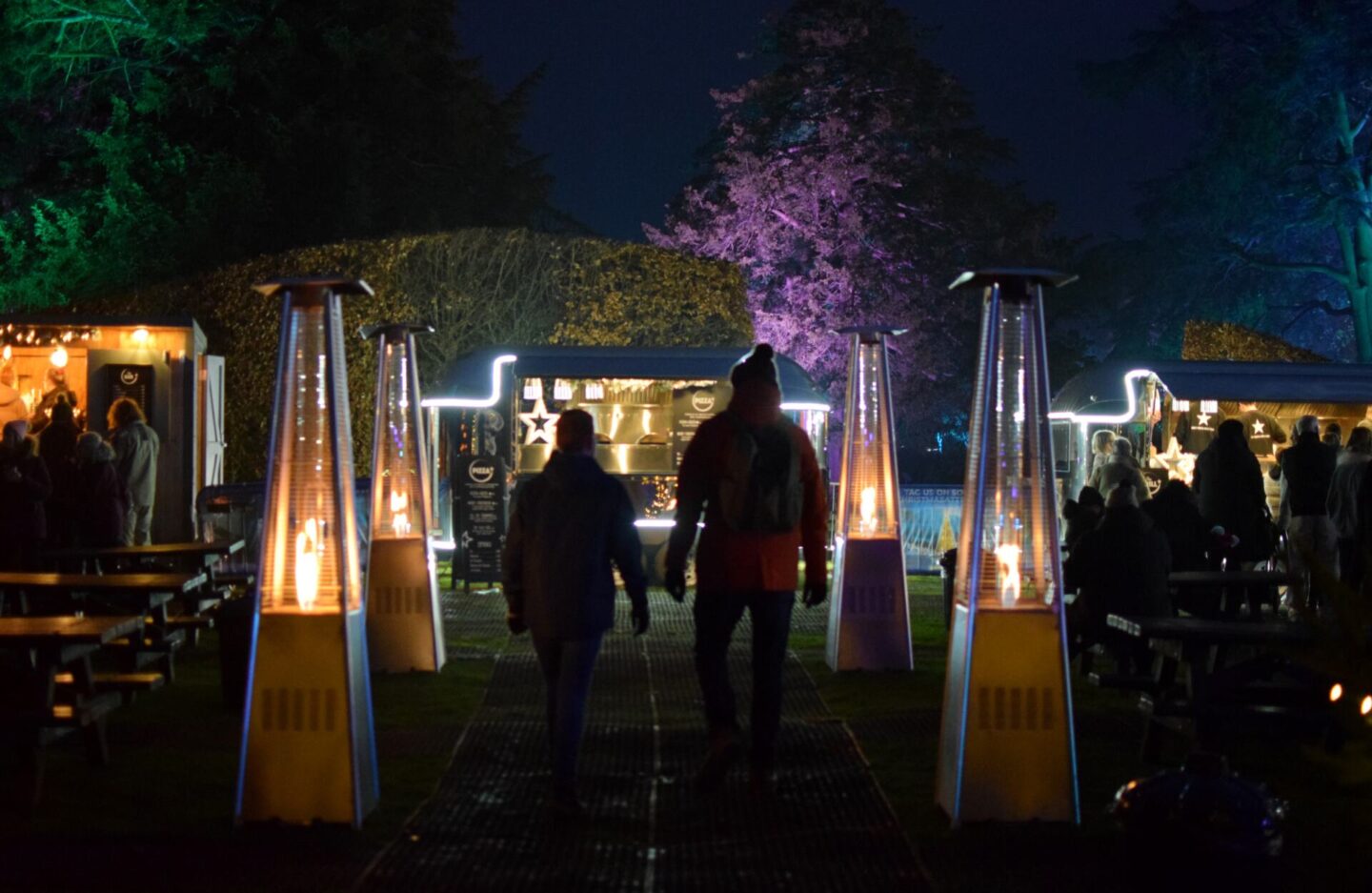 Food stalls at Trentham Gardens for Christmas