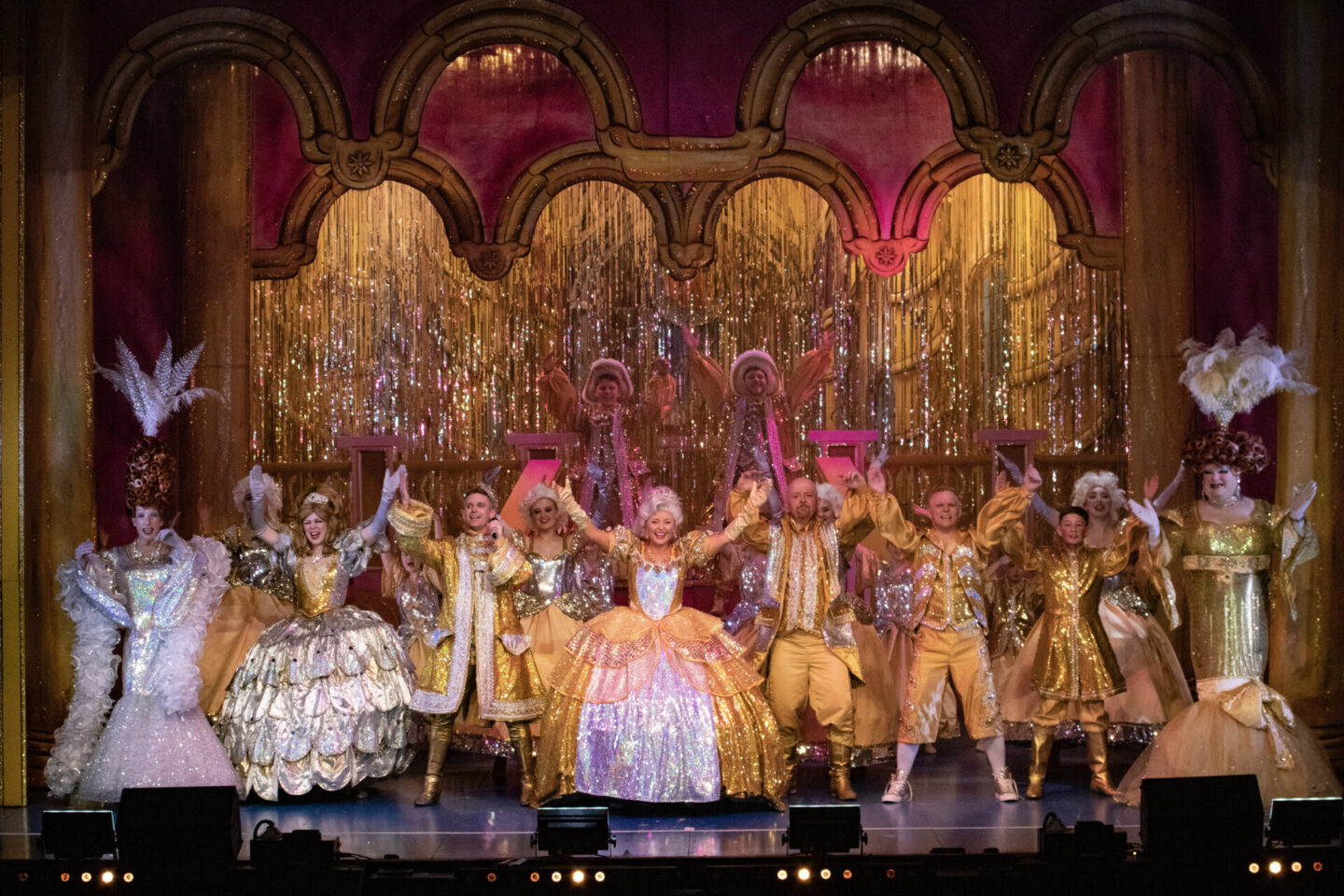 The cast of Cinderalla at St Helens Theatre Royal this Christmas