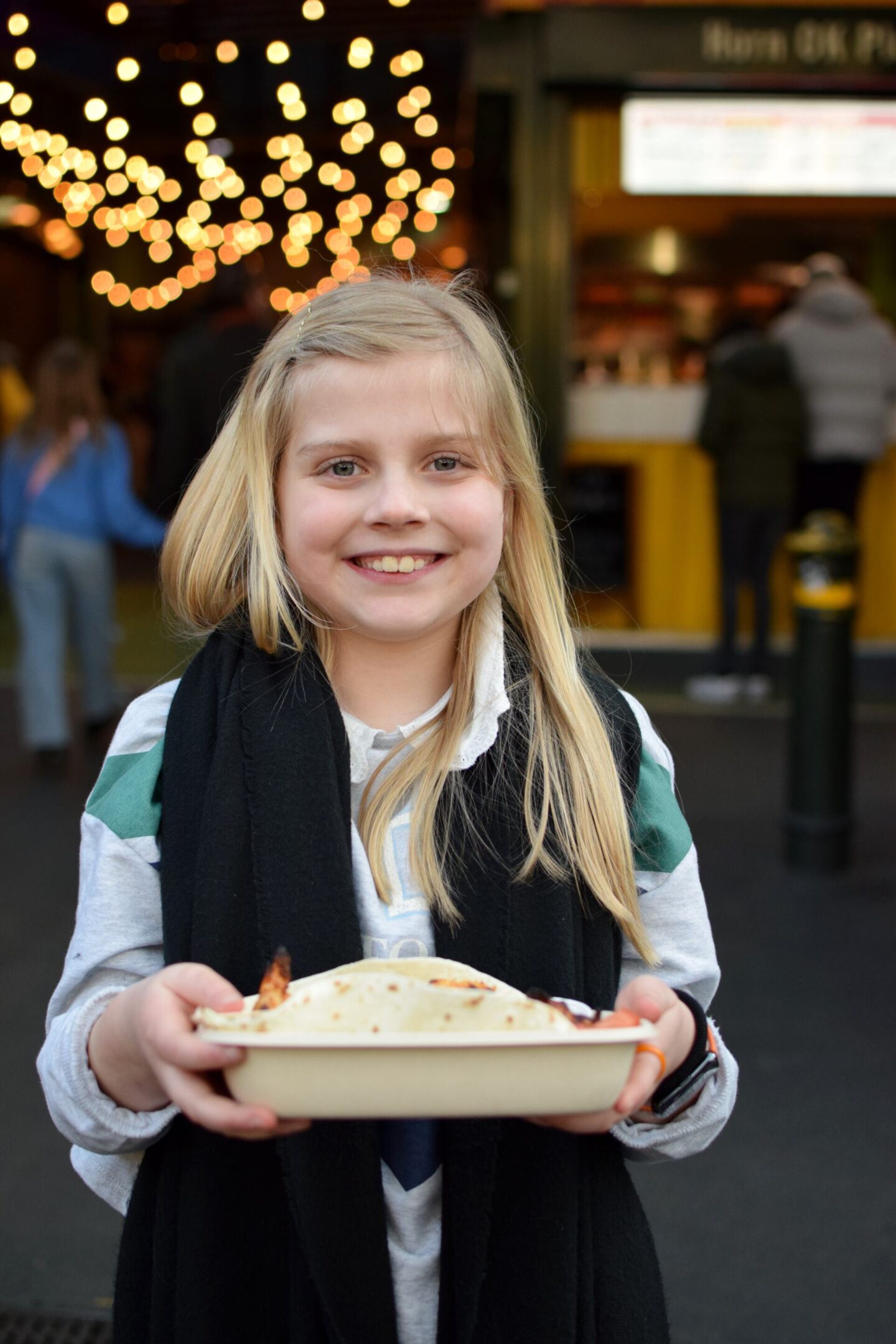 Chicken tikka kebab from Borough Market