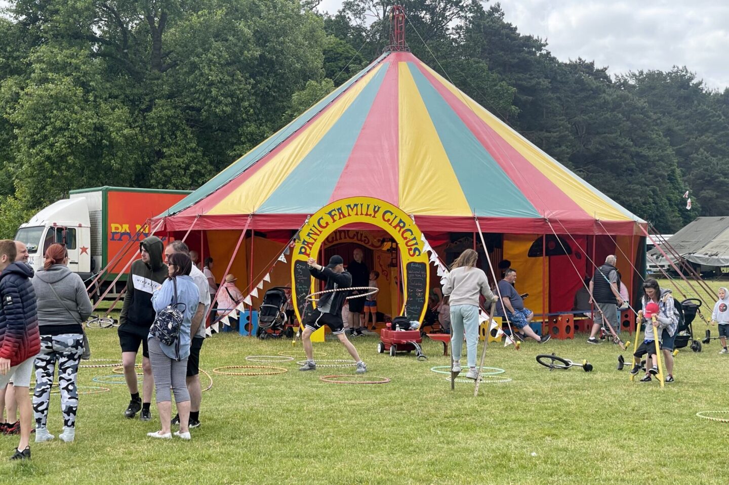 Circus tent at VanLifeFestival