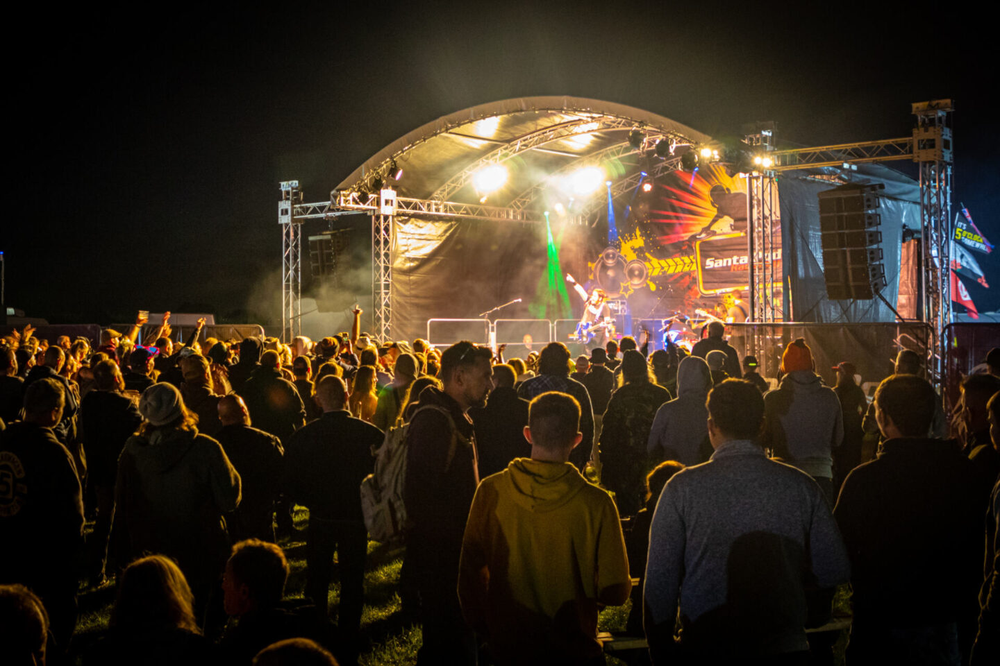 Crowd enjoying the music at UK vanlife festival - VW Breakout