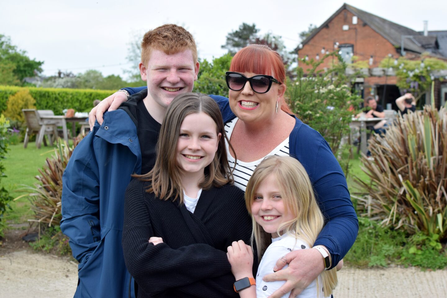 Aunty Nic with Ben, Chloe and Amy