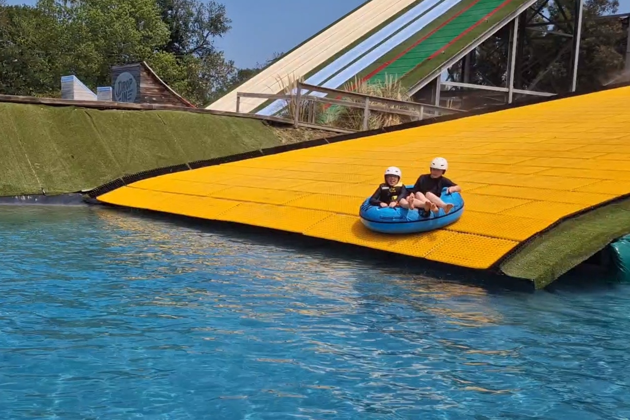Rubber rings are used for some of the slides at Drop-in