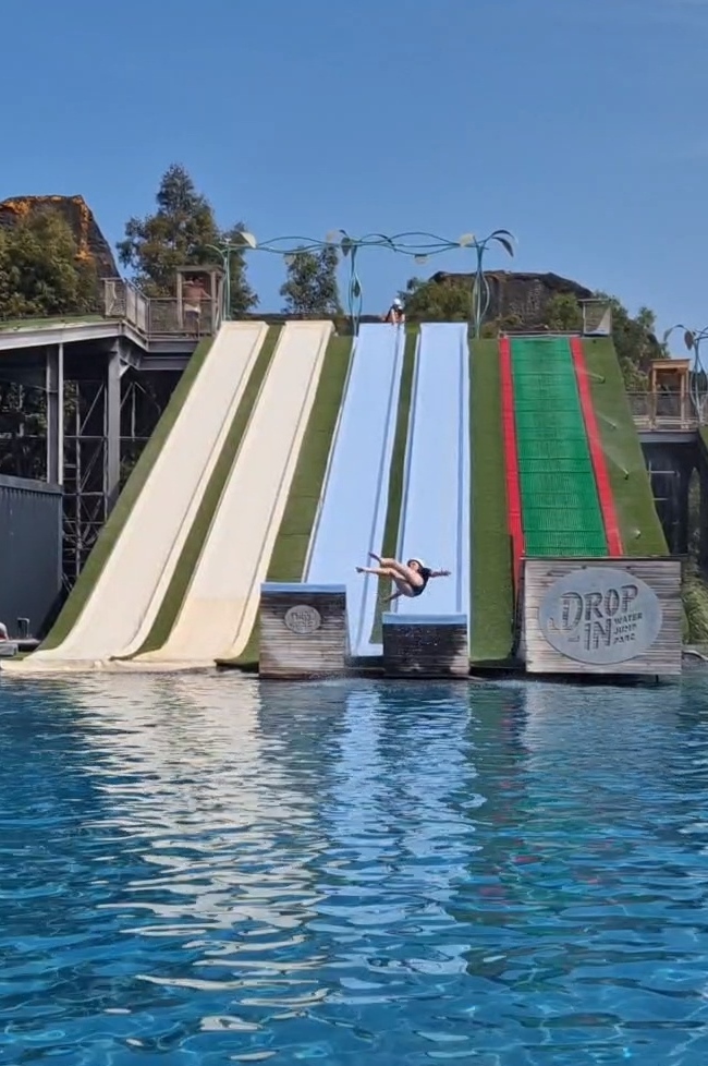 Drop-in has slides suitable for thrill-seekers from age 5 - life jackets are provided.
