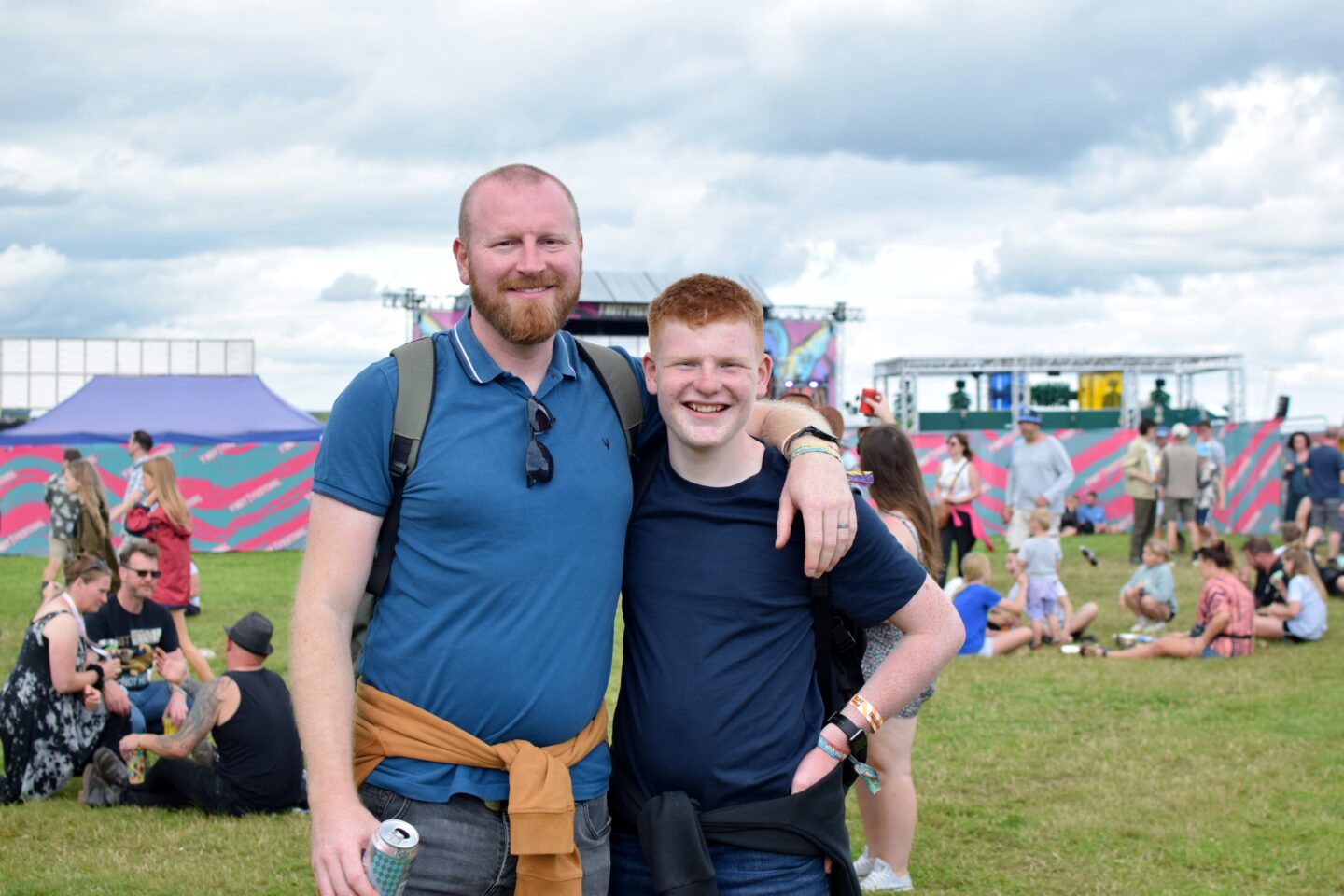 Dave and Ben in the VIP area at Y Not Festival 2023