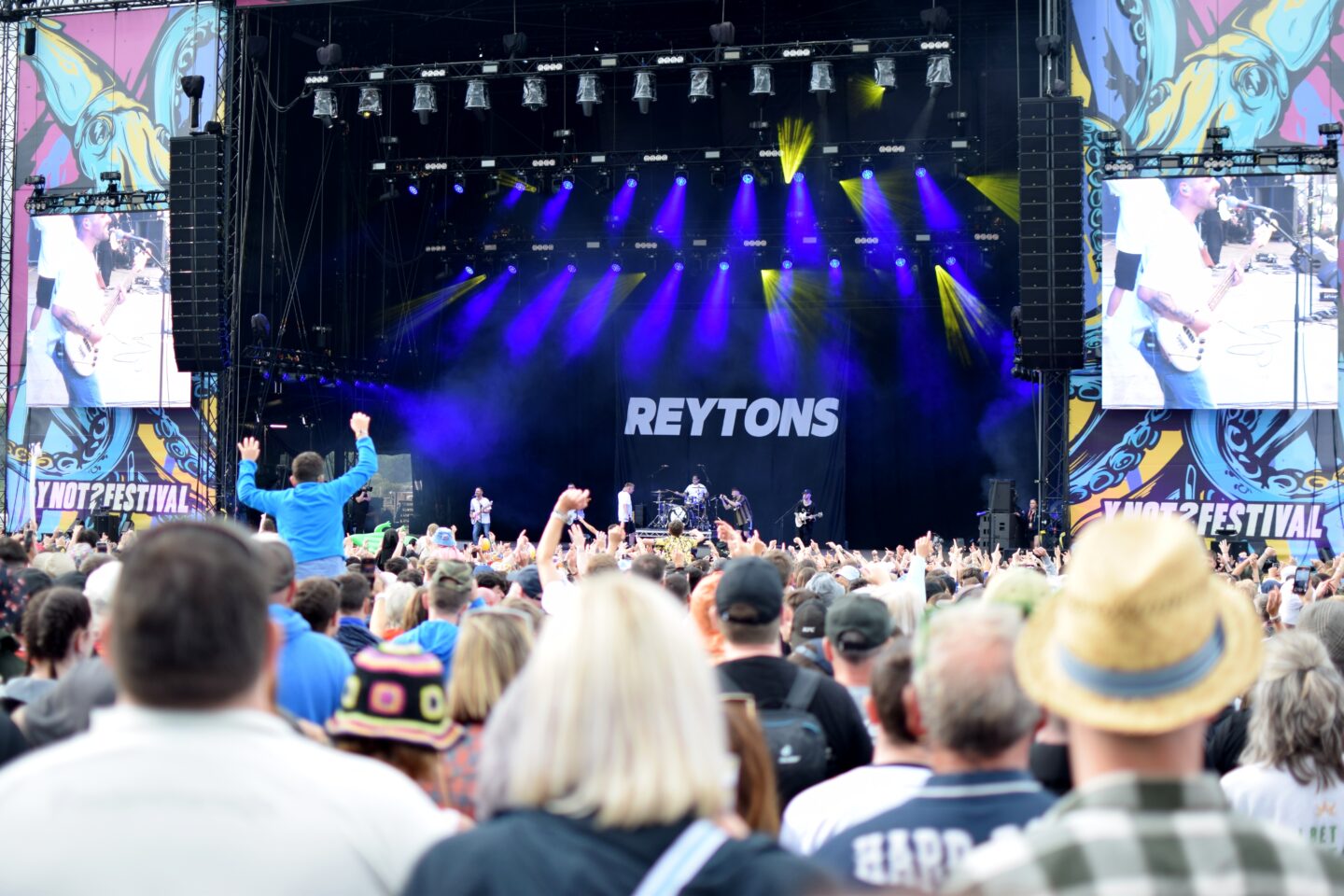 The Reytons on the main stage at Y Not Festival 2023